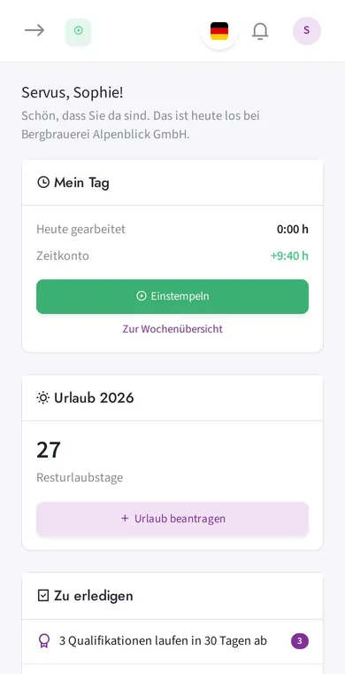 Floowa auf dem Smartphone