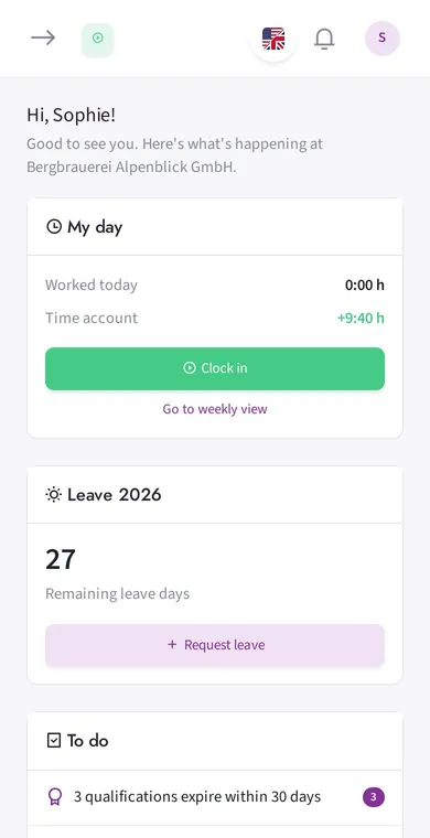 Floowa on a smartphone